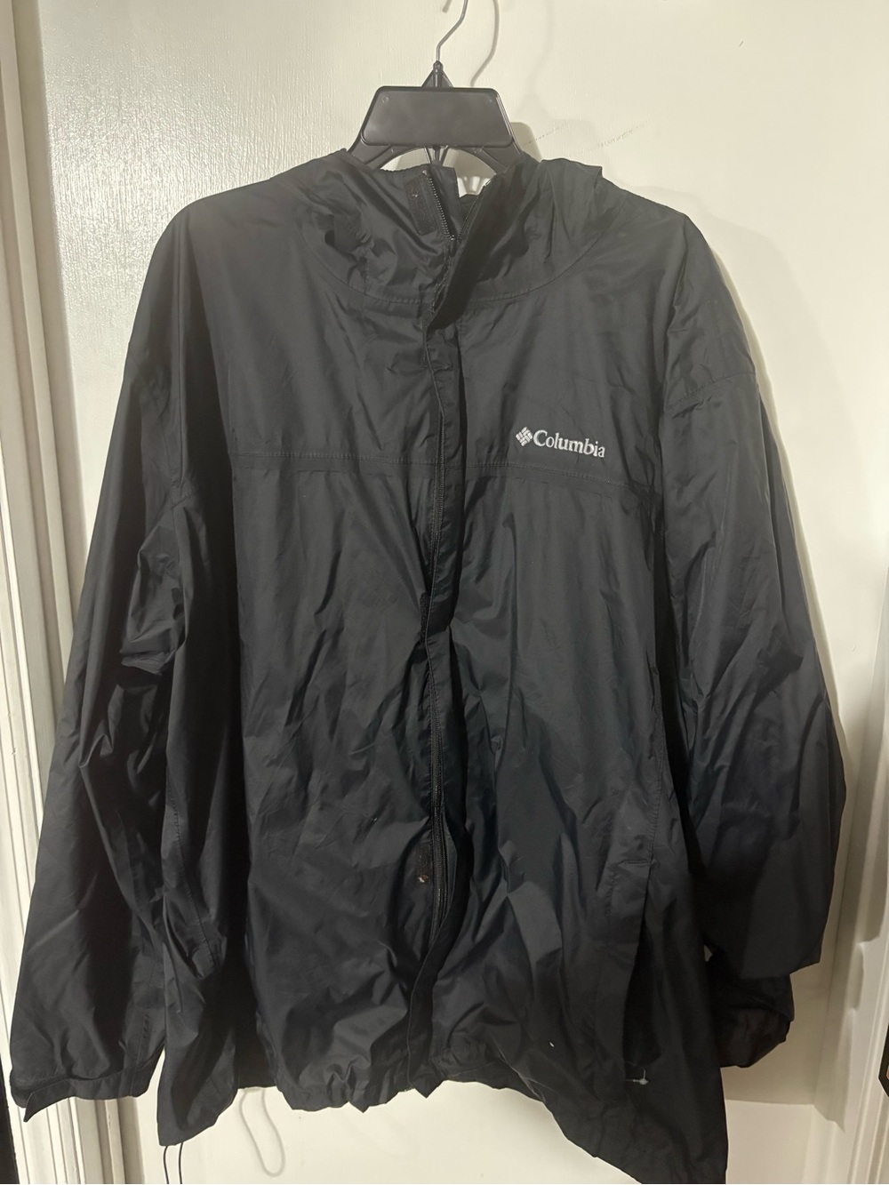 Columbia Black Men's Hooded Raincoat